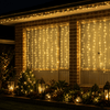 LED Crazy Curtain Twinkling Cluster Light Vintage Gold 3.5m