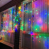 LED Crazy Curtain Twinkling Cluster Light Multicolour 3.5m