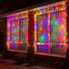 LED Crazy Curtain Twinkling Cluster Light Multicolour 3.5m