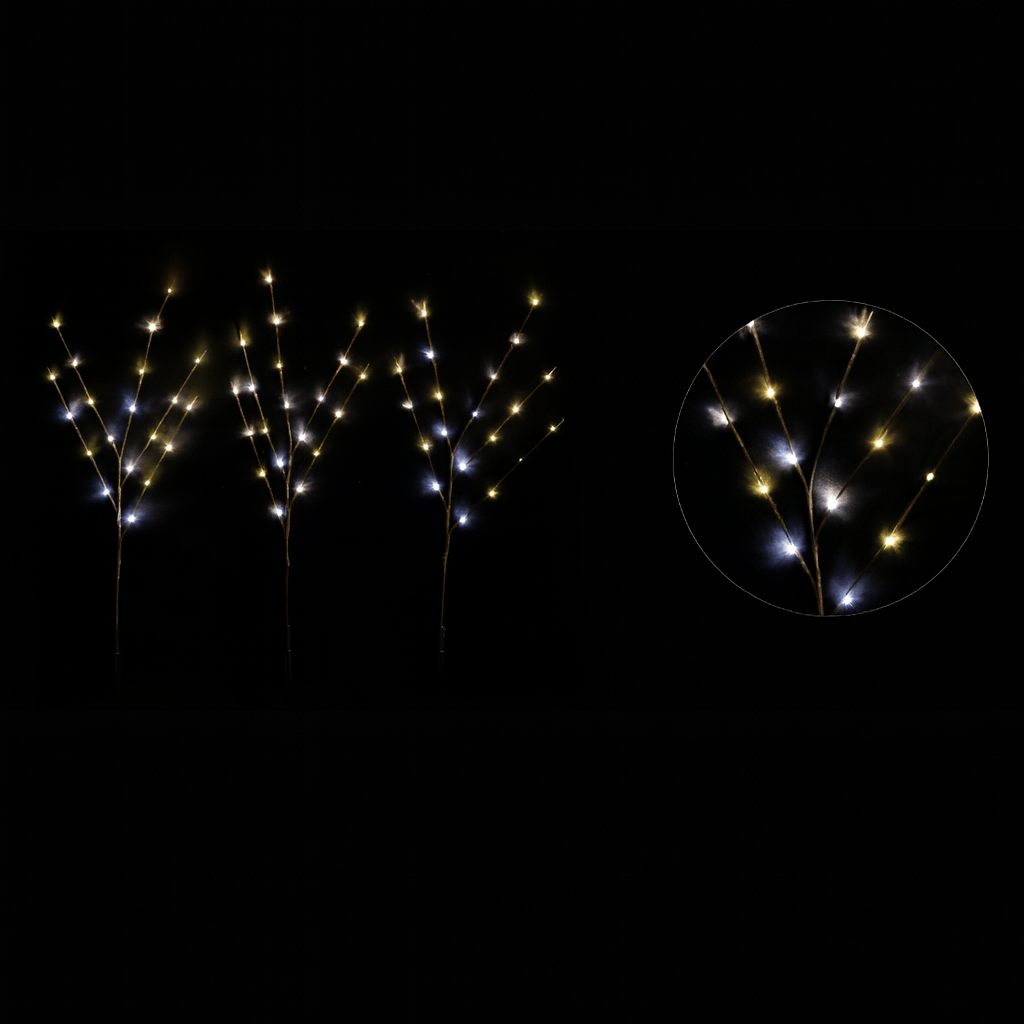 LED Garden Branch Lights Cool-Warm (3pk)