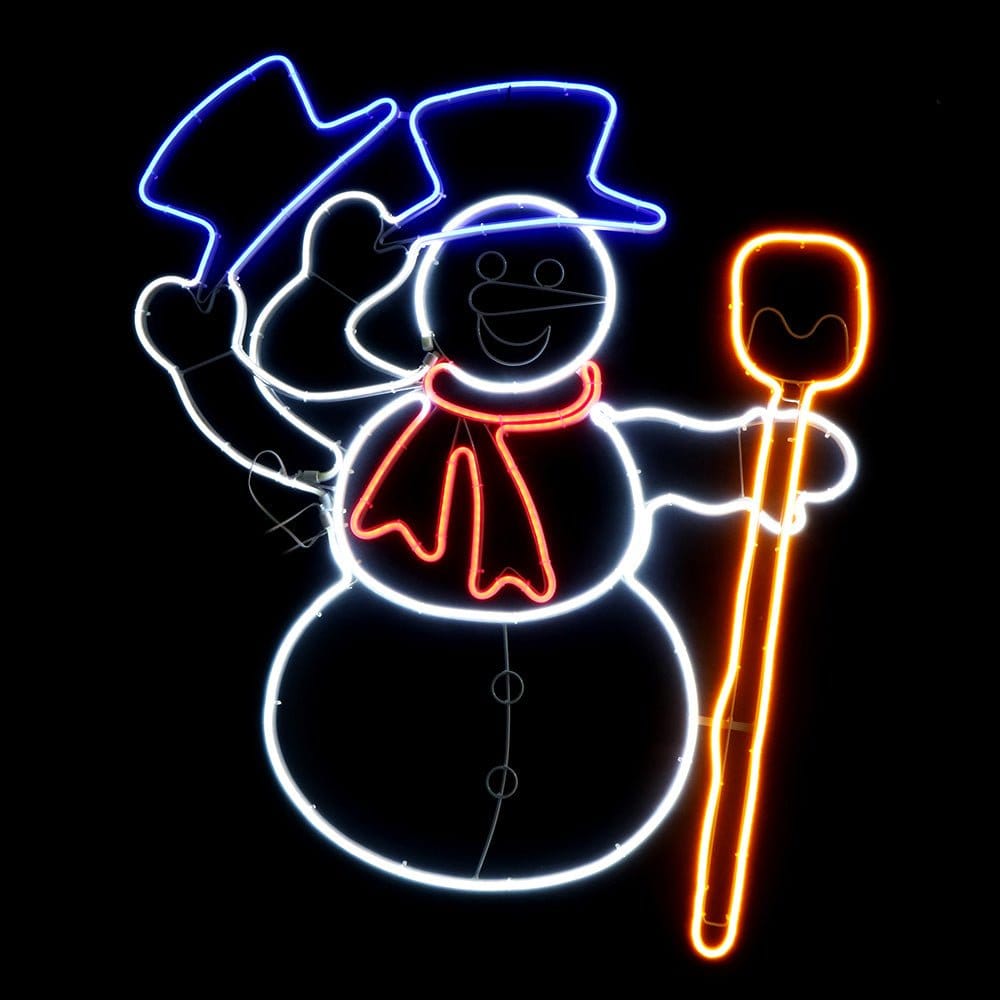 LED Neonflex Waving Snowman (83cm)