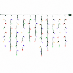 LED 800 Solar Icicle Lights Multicolour (11.9m)