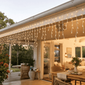 LED 800 Solar Icicle Lights Warm White (11.9m)