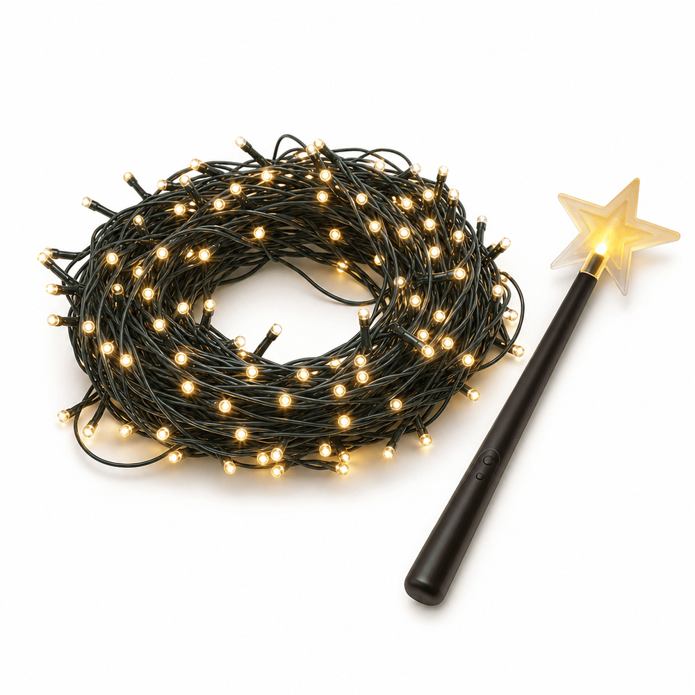 LED 300 Magic Wand Fairy Lights Warm White (14.95m)