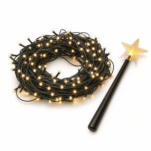 LED 300 Magic Wand Fairy Lights Warm White (14.95m)