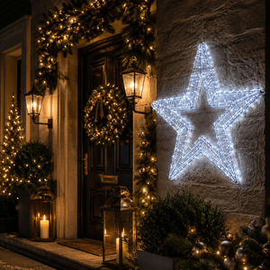 LED Micro Wire Starry Star Motif Cool White (50cm)