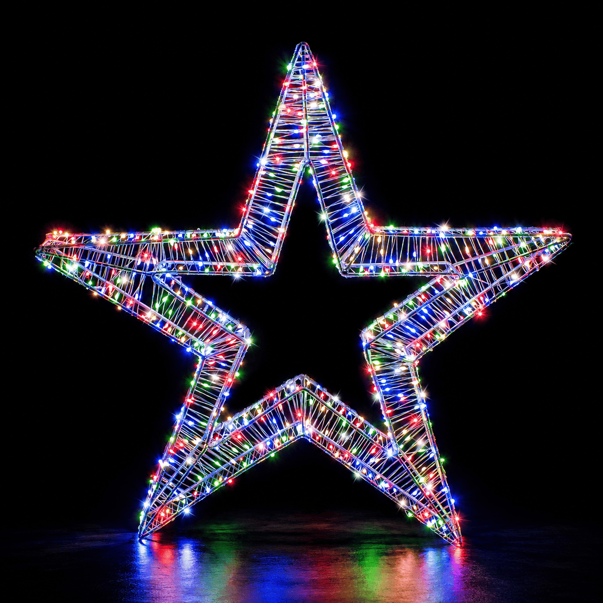 LED Micro Wire Starry Star Motif Multicolour (50cm)