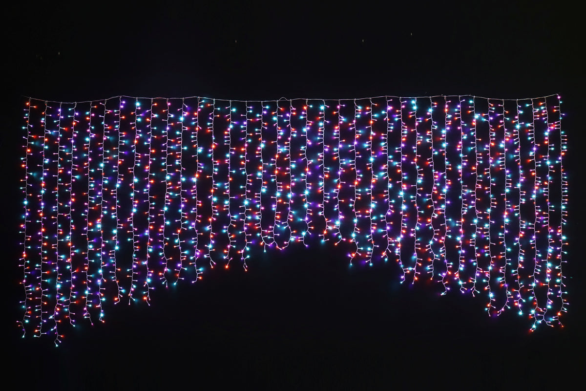 LED Crazy Curtain Carnival Twinkling Cluster Light 3.5m