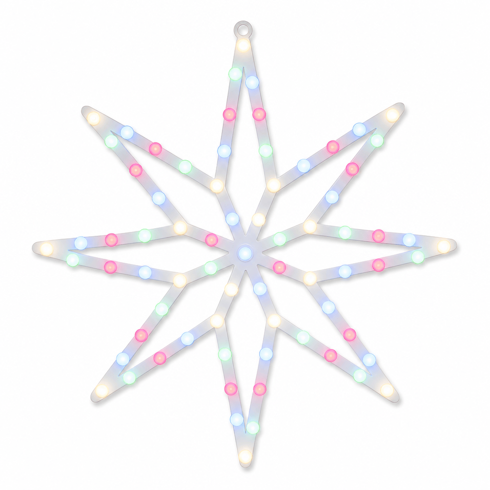 LED Berry Globe Fancy Star Motif Multicolour