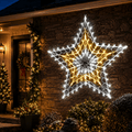 LED Retro Star Motif Warm White & Cool White