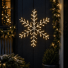 LED Starry Wire Snowflake/Star Motif Gold Assorted