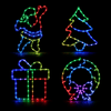LED Crystal Frame USB Motif Multicolour Assorted
