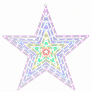 LED Stunning Flashing Star Motif Muticolour