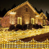 LED Picket Fence Warm White 264cm x 28cm 8 Pack