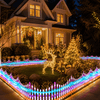 LED Picket Fence Carnival 264cm x 28cm 8 Pack