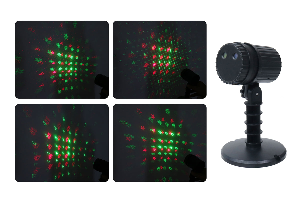 Motion Laser Red & Green Pattern/Dots Assorted