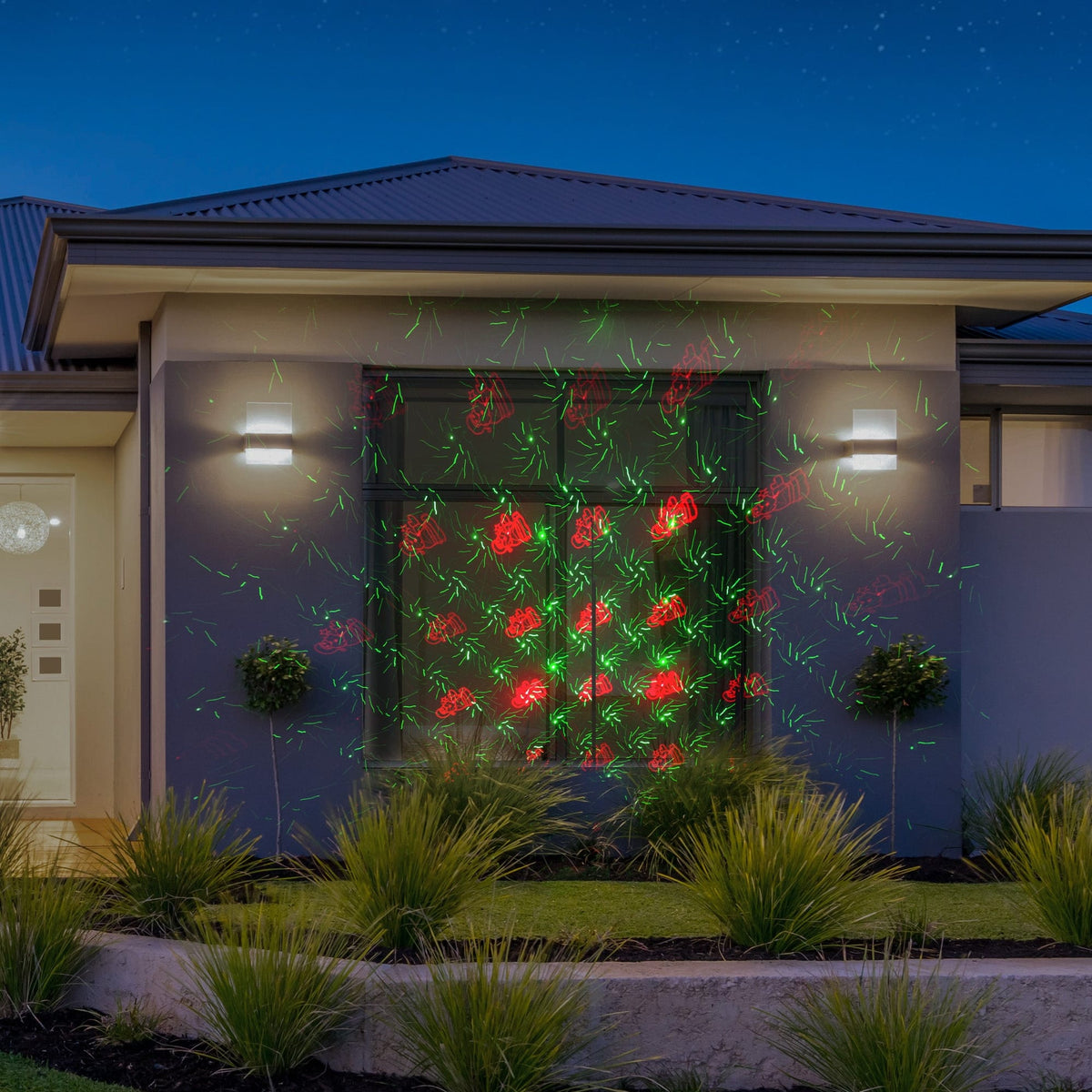 Motion Laser Red & Green Pattern/Dots Assorted