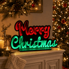 LED Merry Christmas Infinity Light (45cm x 28cm) Asst