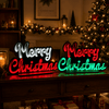 LED Merry Christmas Infinity Light - 45cm x 28cm Assorted