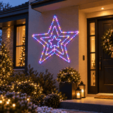 LED Ropelight Twinkling Triple Star Motif Carnival
