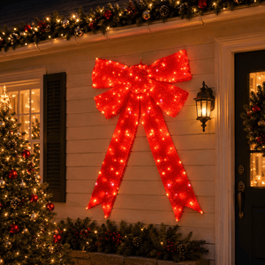 LED Giant Mesh Foldable Bow Motif 160cm x 130cm