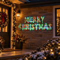 LED Merry Christmas Colour Change Motif (160cm)