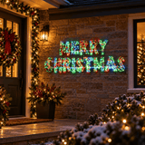 LED Merry Christmas Colour Change Motif (160cm)