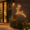 LED Dew Drop Leaping Reindeer Motif