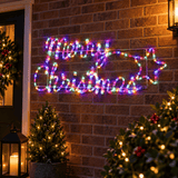 LED Ropelight Merry Christmas with Star Motif