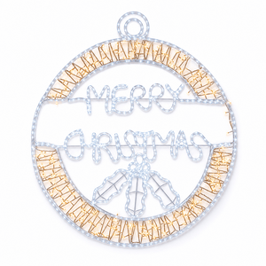 LED Ropelight Merry Christmas Bauble Motif