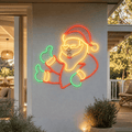 LED Neonflex Flashing Thumbs Up Santa (88cm)