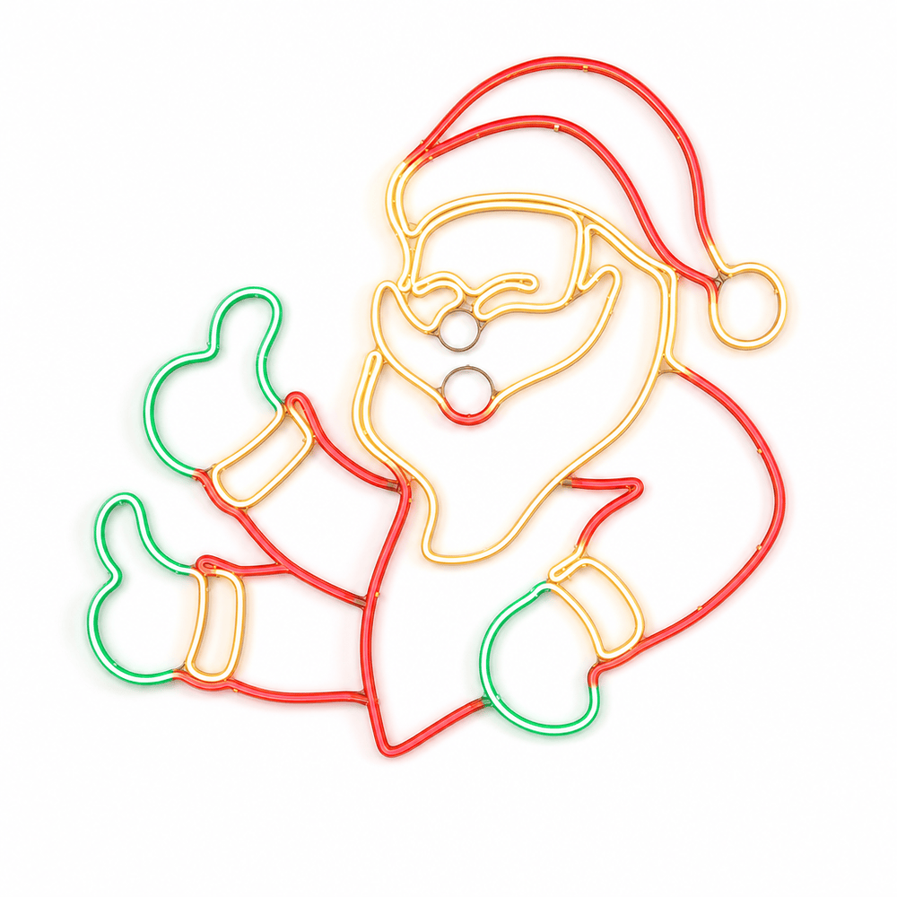LED Neonflex Flashing Thumbs Up Santa (88cm)