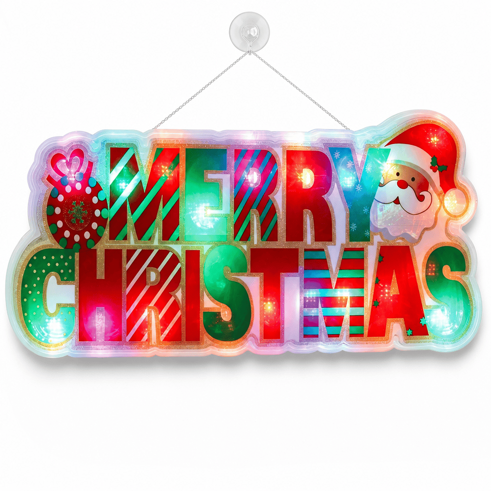 LED Merry Christmas Plaque Colour Change