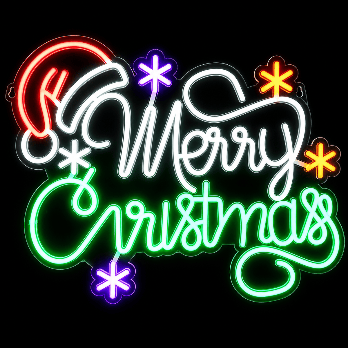 LED Neonflex Merry Christmas Sign (42cm x 62cm)