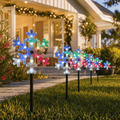 LED Lightshow App Snowflake Path Lights 4pk