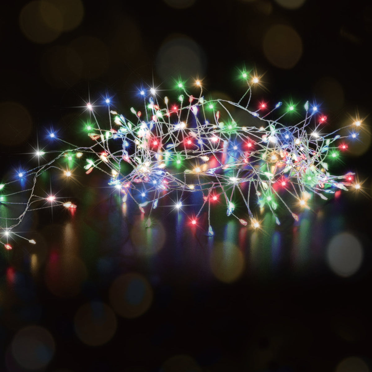 LED Starry Wire Mirco Cluster Lights Multicolour (5m) - View 1