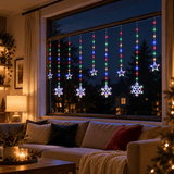 LED Star-Snowflake Curtain Multicolour