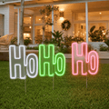 LED Neon HoHoHo Lawn Sign