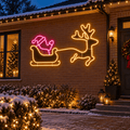 LED Neonflex Reindeer Santa Sleigh (220cm)