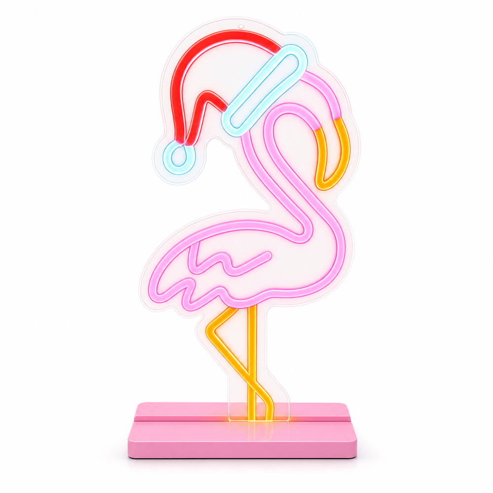LED Neonflex Flamingo on Base (43cm)
