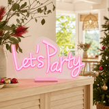 LED Neonflex Let's Party on Base (59cm)