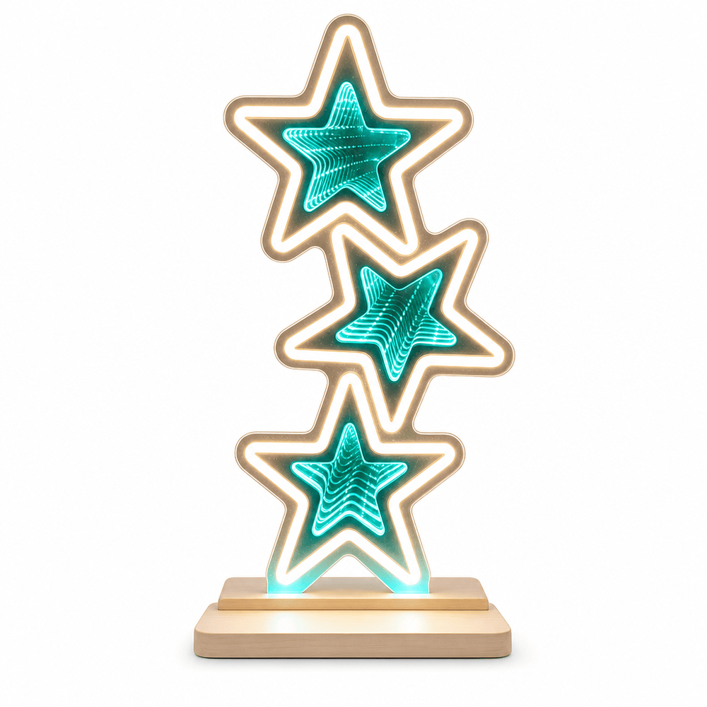 LED Neonflex Triple Stars Infinity Light (40cm)