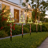 LED Candy Green Tree Path Lights 5pk