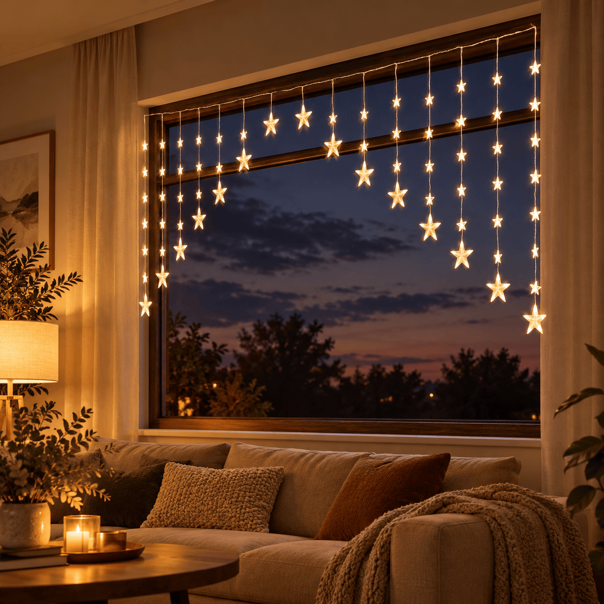 LED Star Curtain Dual Colour (5m)