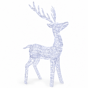 LED Cool White Father Reindeer (130cm)