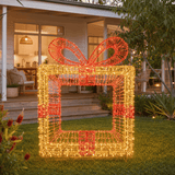 LED Giftbox with Snowflake Motif (106cm)