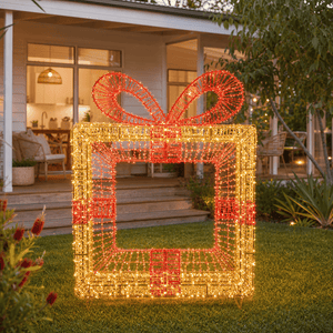 LED Giftbox with Snowflake Motif (106cm)