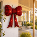 Inflatable Hanging Tartan Bow (132cm)