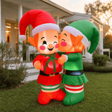Inflatable Kissing Elves (149cm)