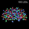 100 LED Solar Fairy Lights Multi (4.95m) - View 1